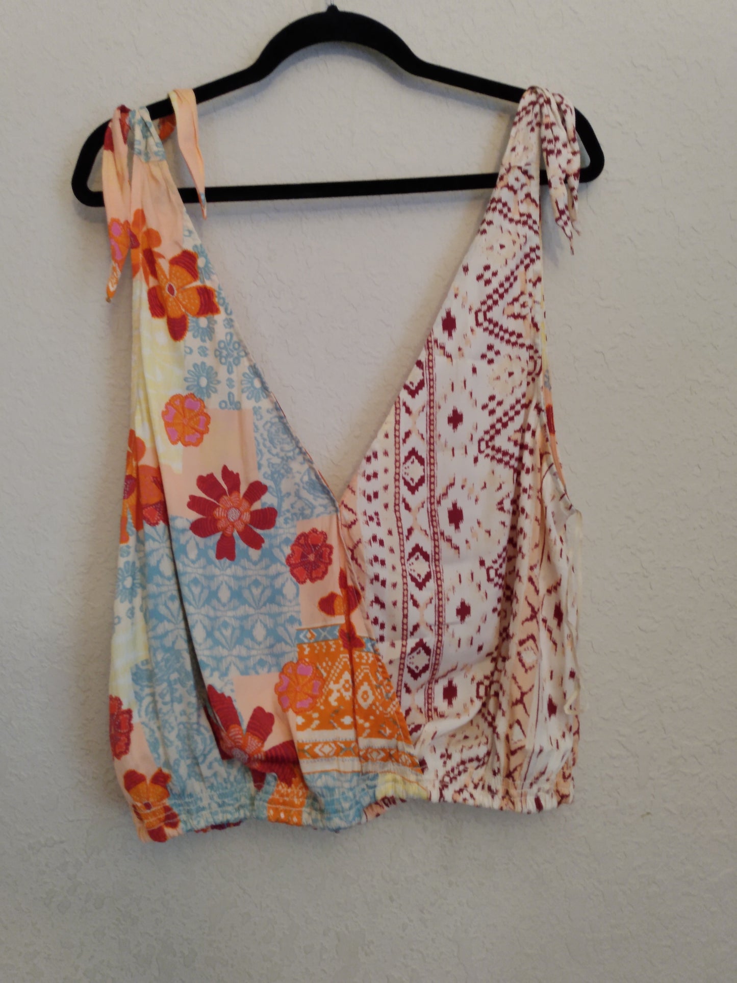 Sleeveless Printed Summer Top