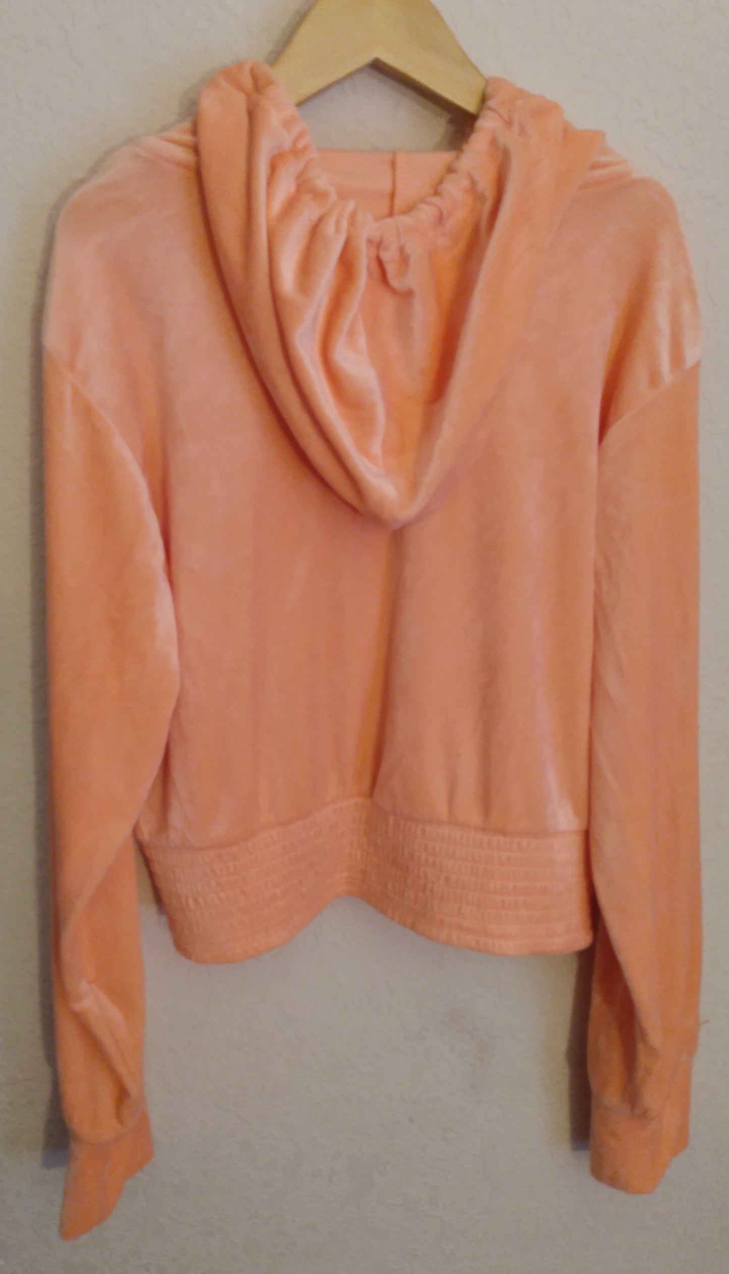 Long Sleeve Orange Hooded Short Set