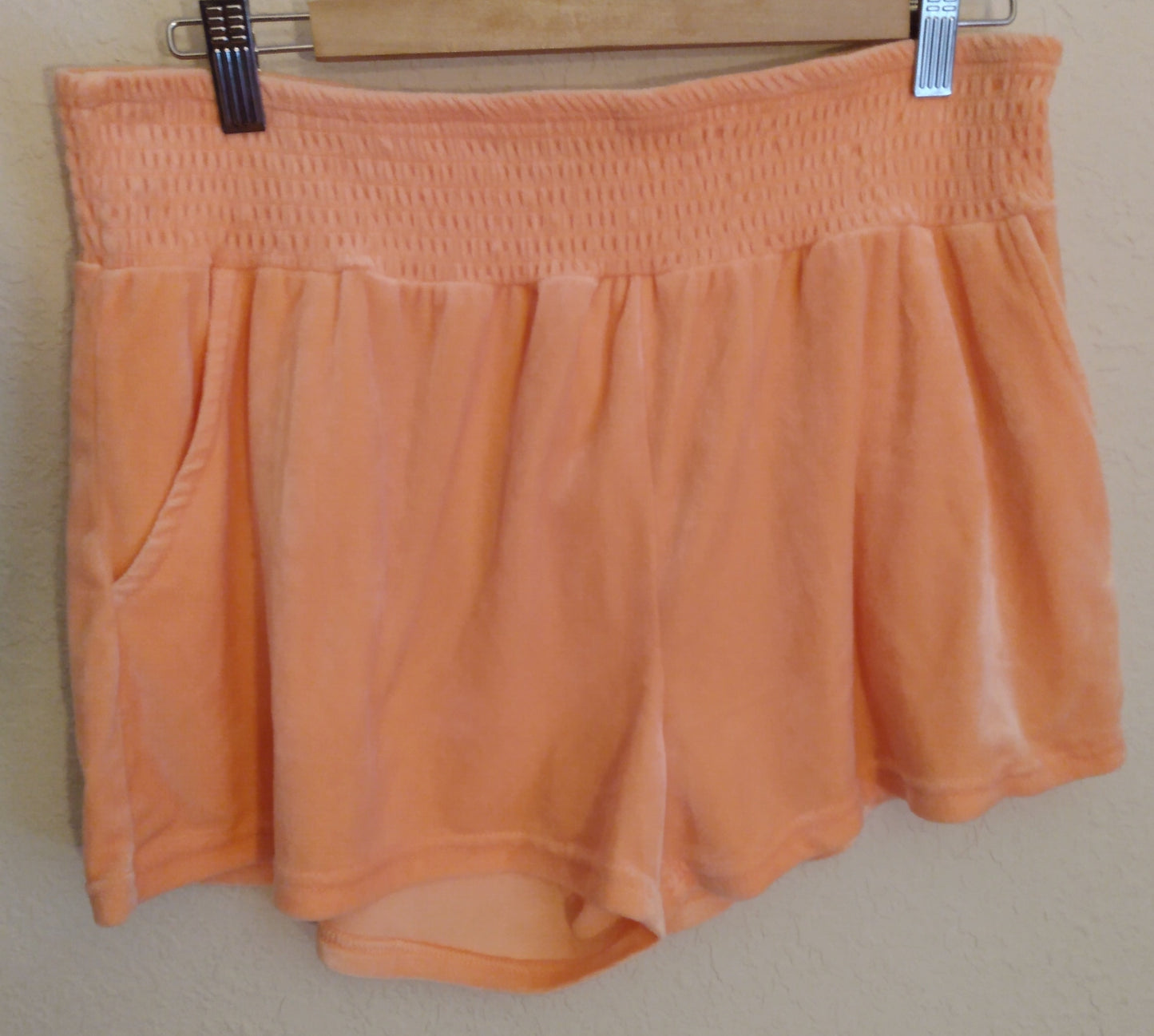 Long Sleeve Orange Hooded Short Set