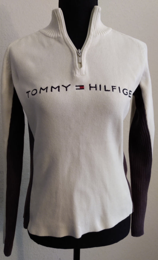 White Tommy Hilfiger Pullover Sweater