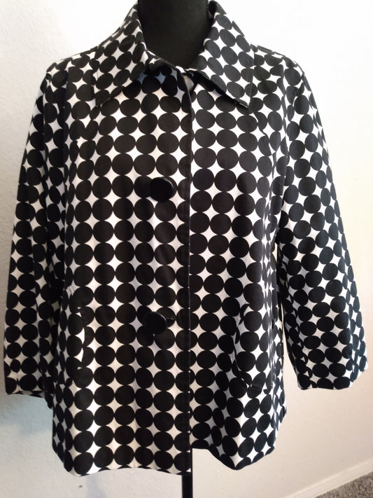 Black and White Dotted Jacket