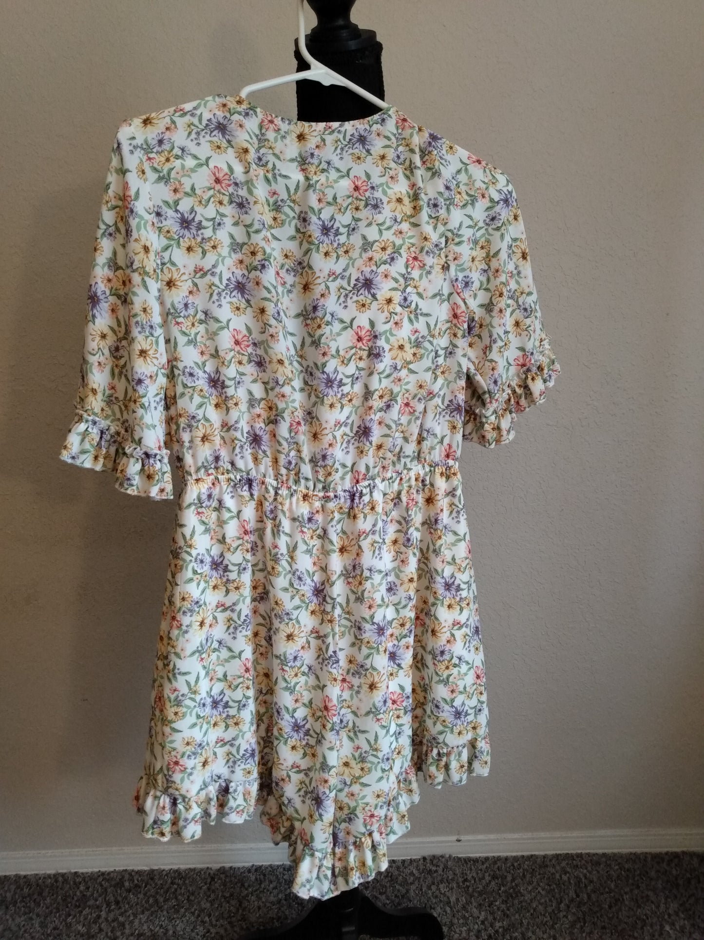 Short sleeve Floral Romper