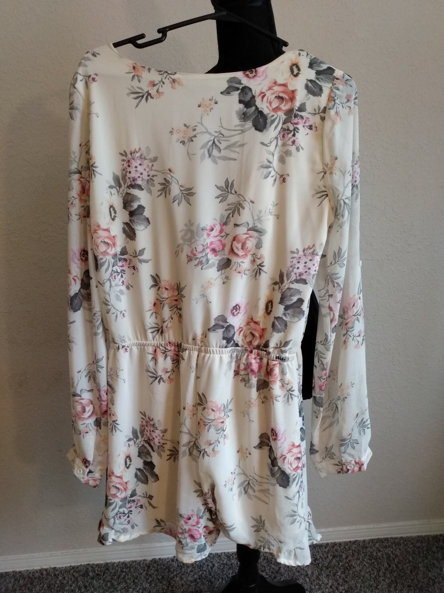 Long Sleeve Floral Romper