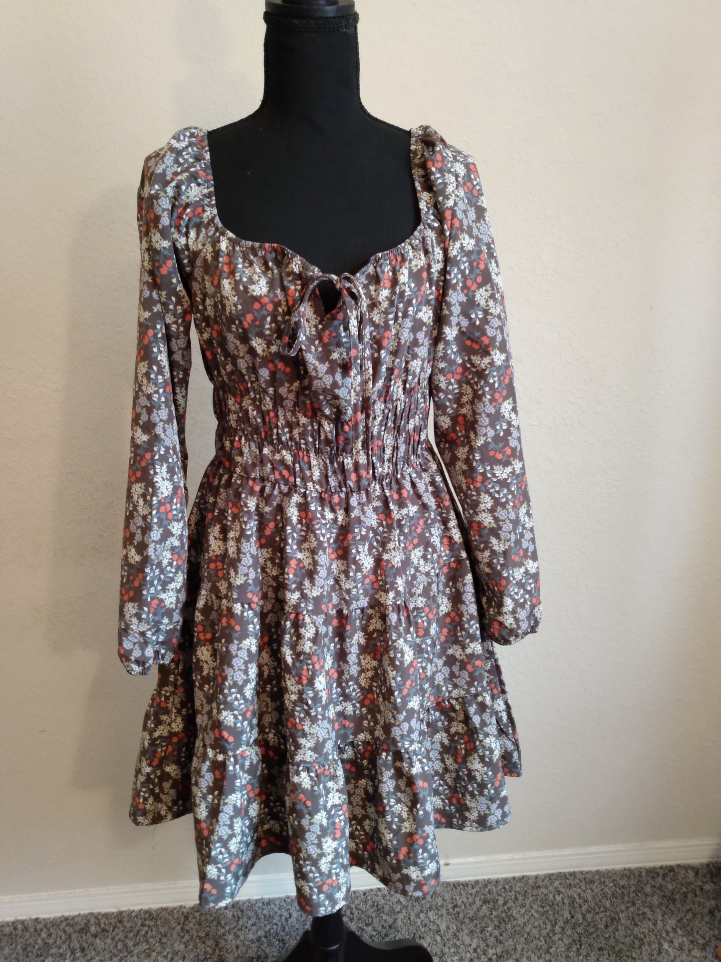 Long Sleeve Floral Dress