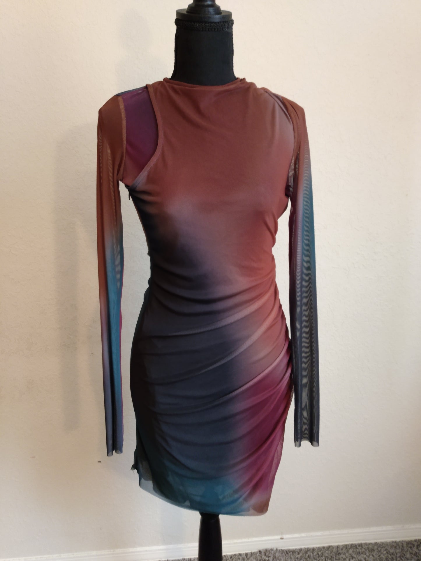 Long Sleeve Slinky Dress