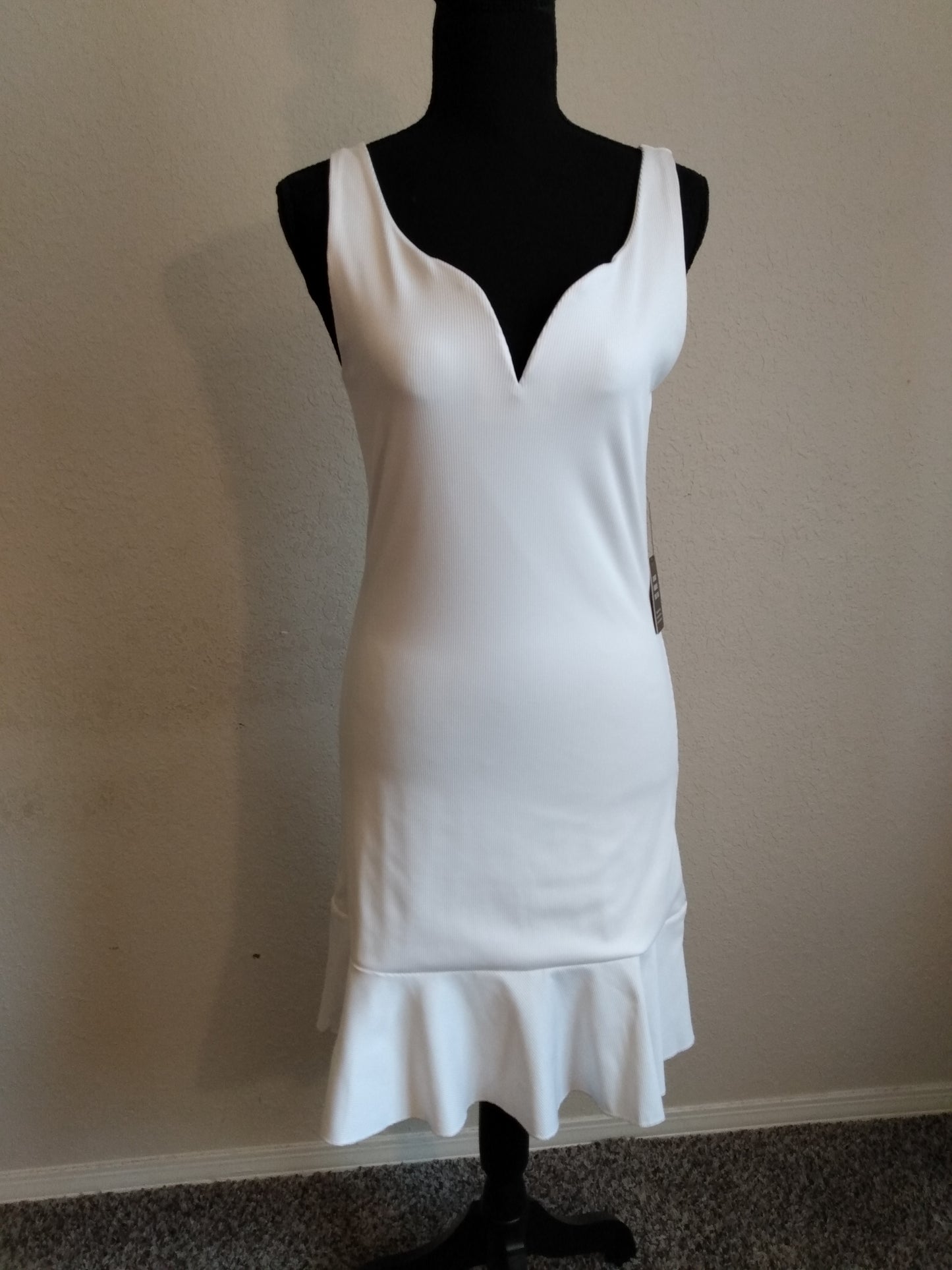 Sleeveless White Dress