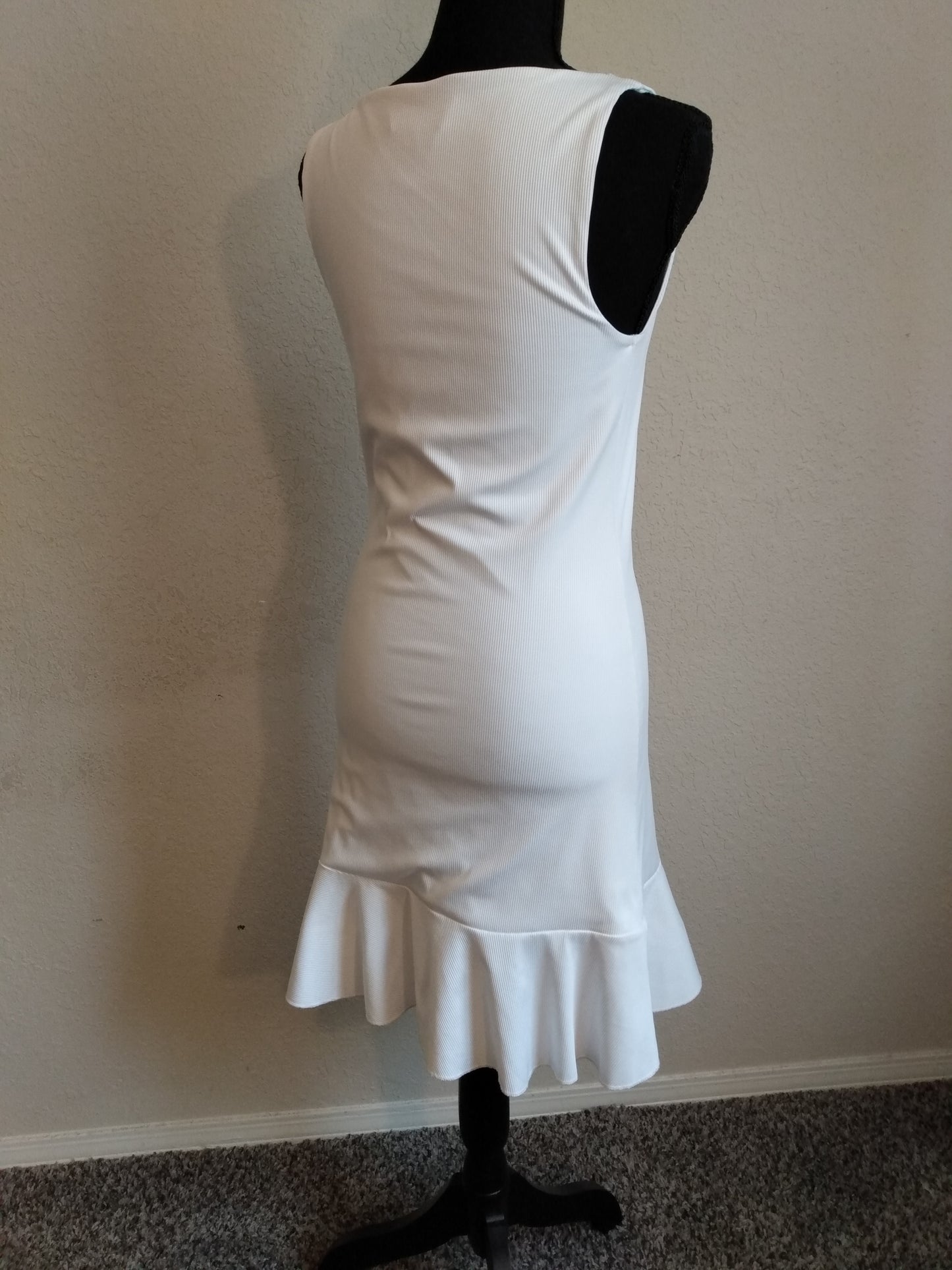 Sleeveless White Dress