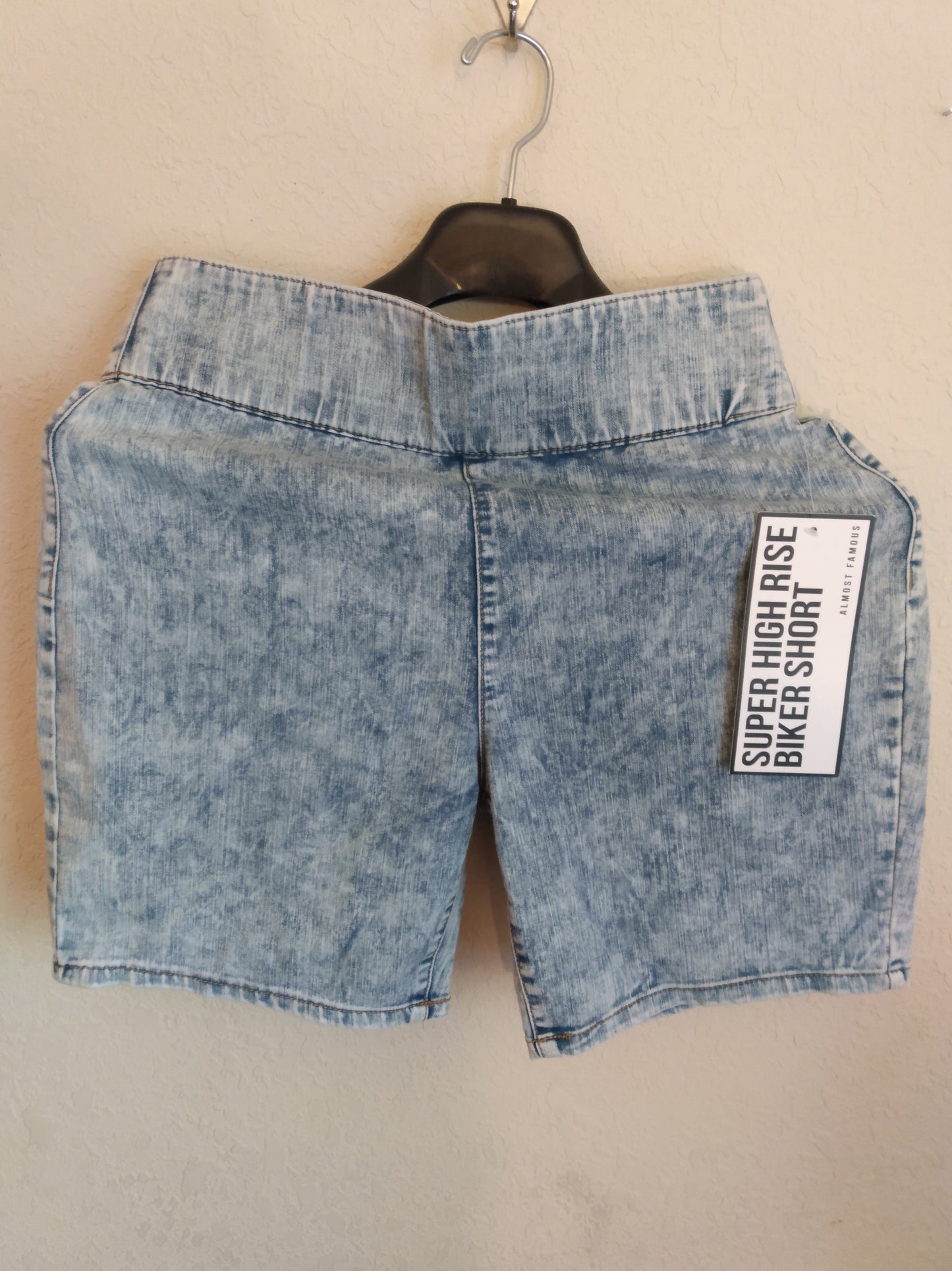 Denim Hise Rise Biker Shorts