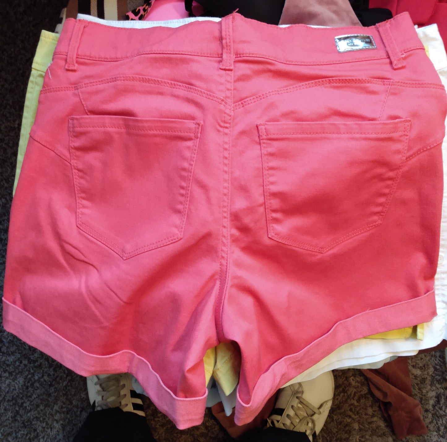 Hot Pink Cotton Shorts