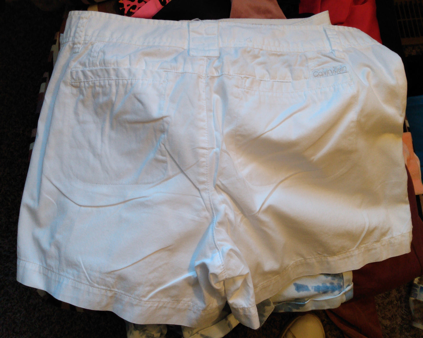 White Cotton Shorts