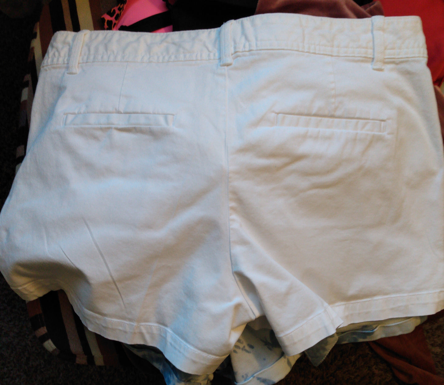 White Cotton Shorts