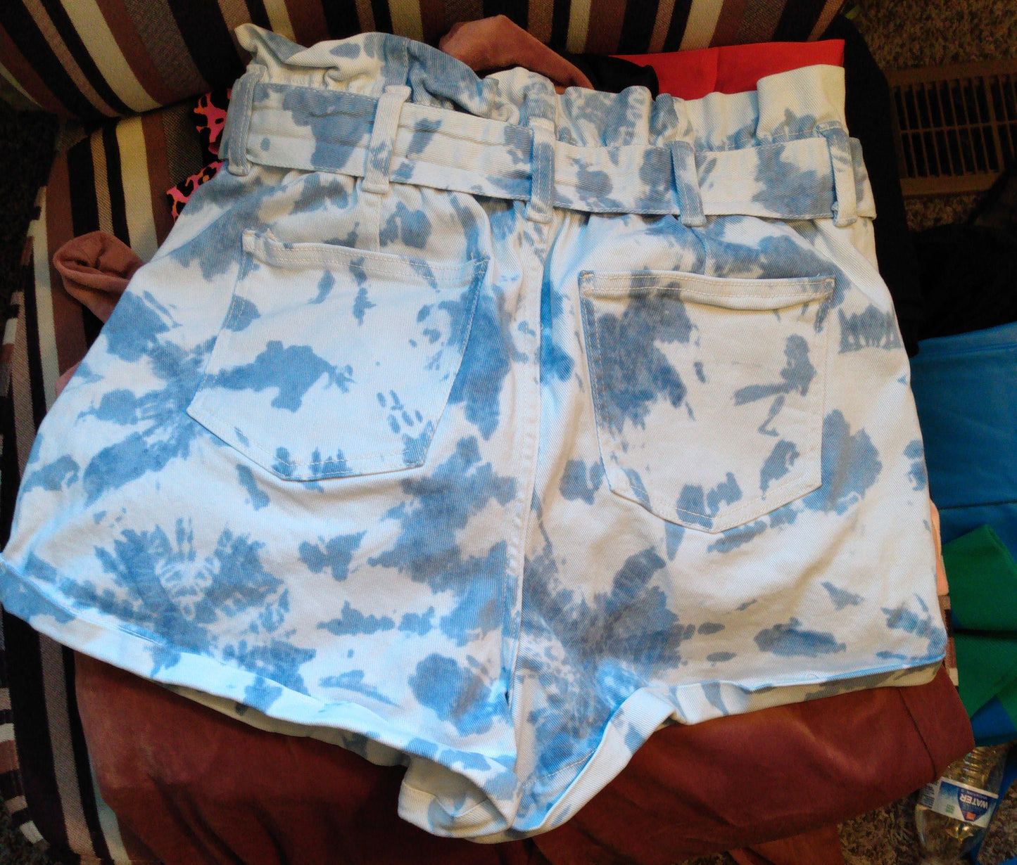 Tie Dyed Denim Shorts