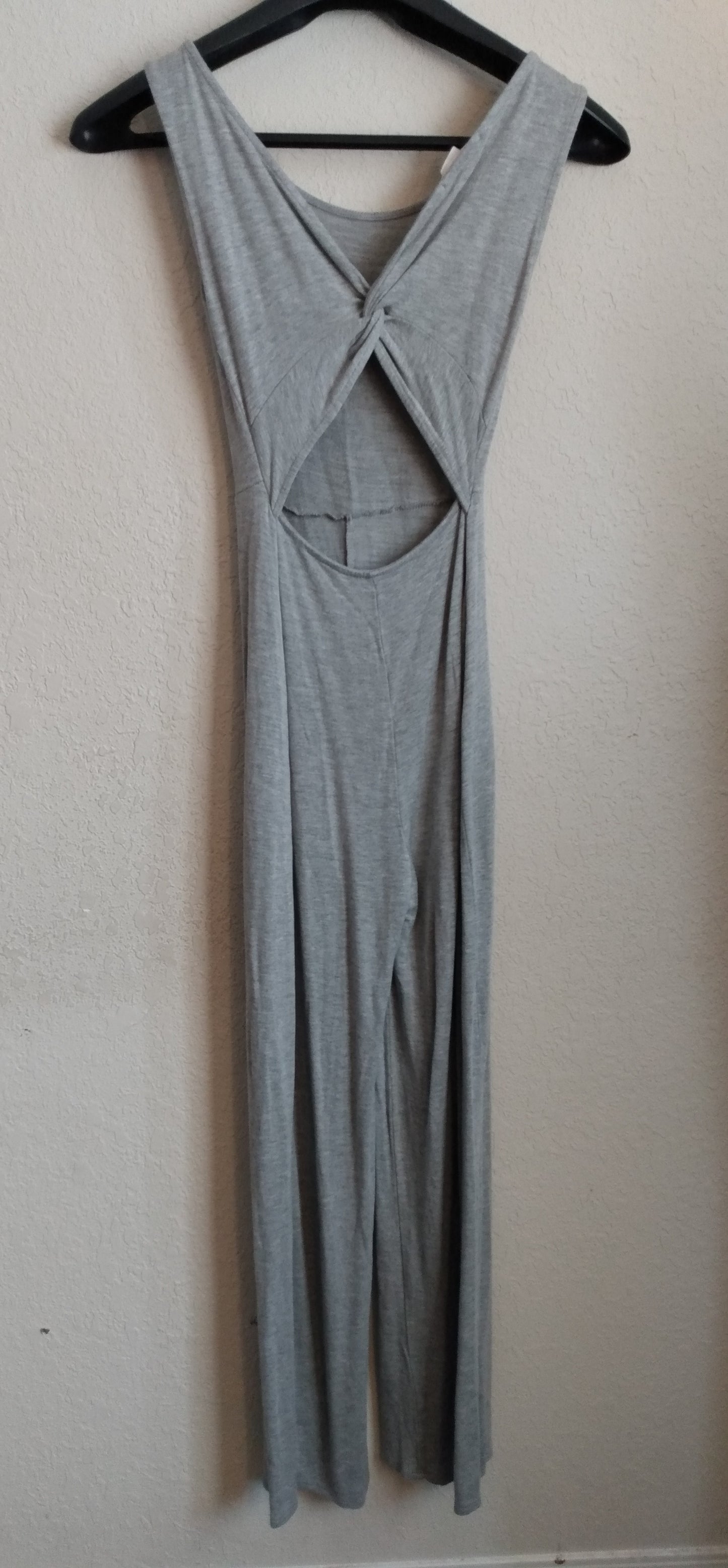 Sleeveless Gray Jumpsuit