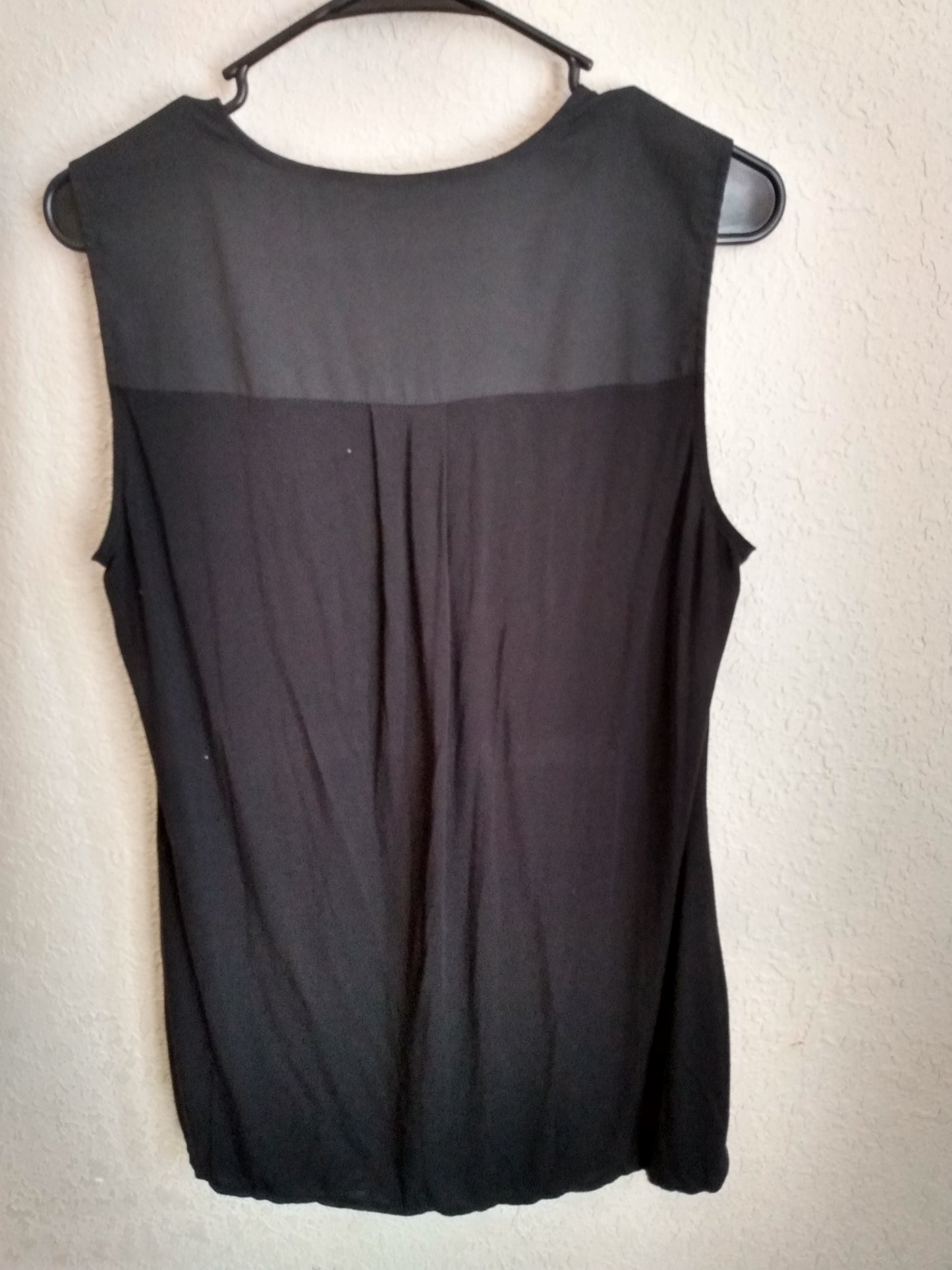 Sleeveless Black Summer Top