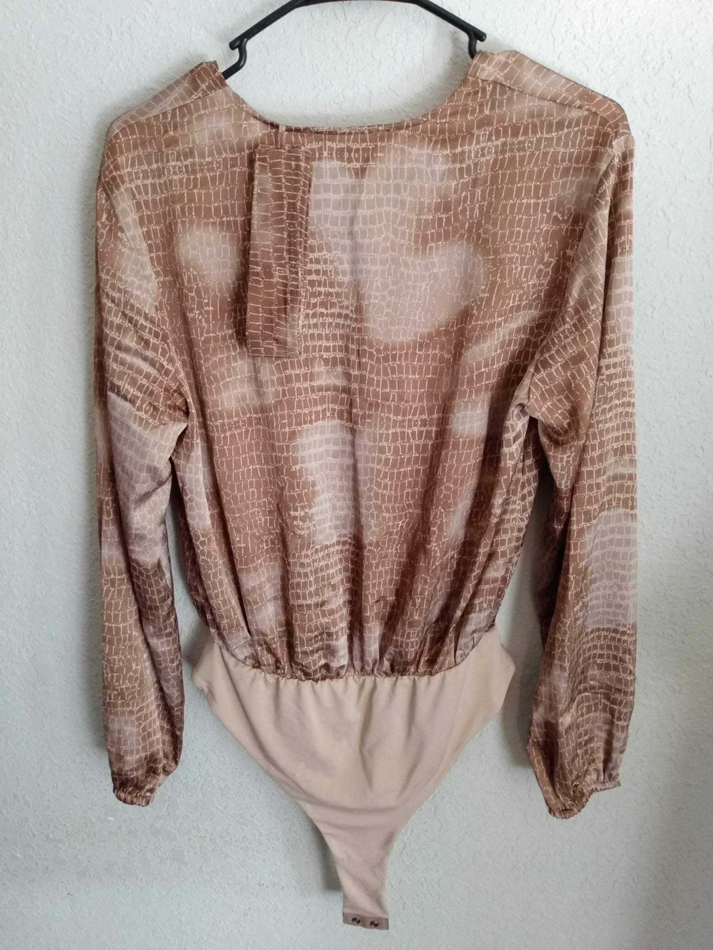 Petite Guess Brown Bodysuit