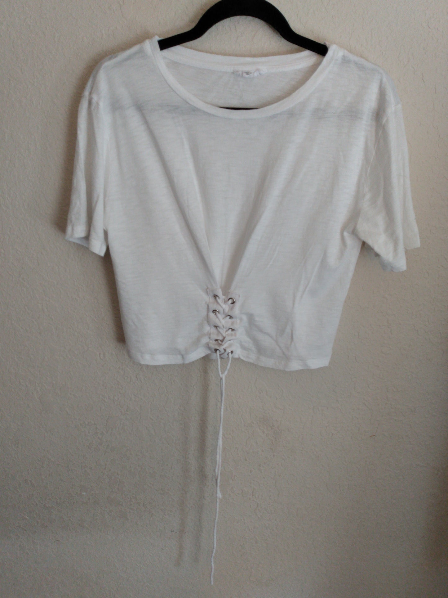 Petite White Crop Top