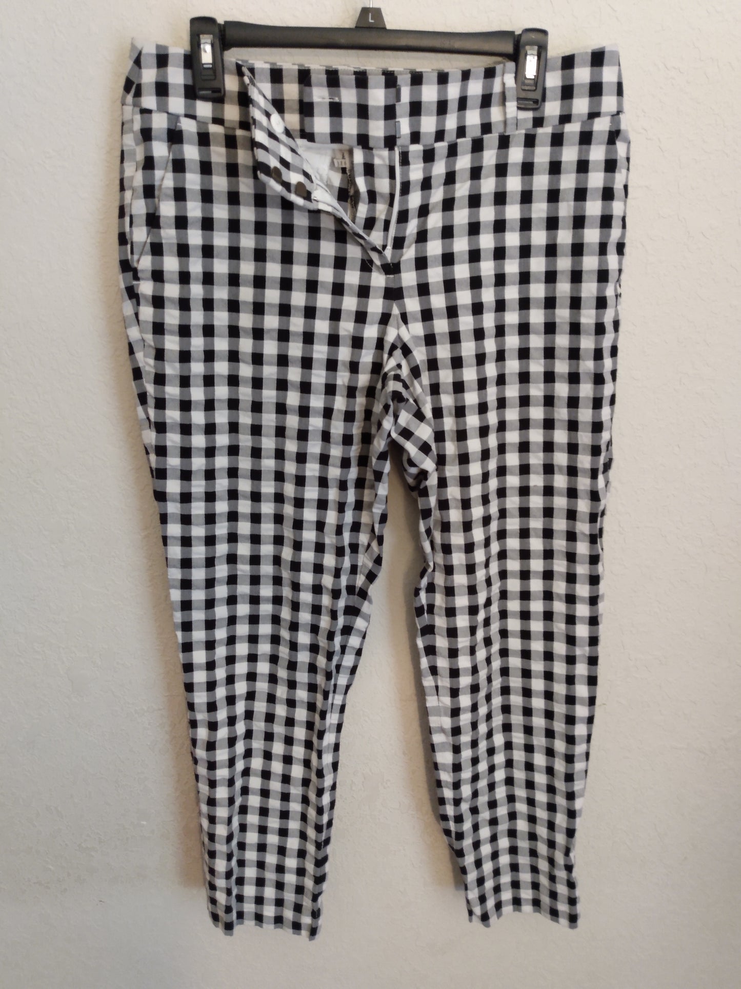 Black Checkered Pants