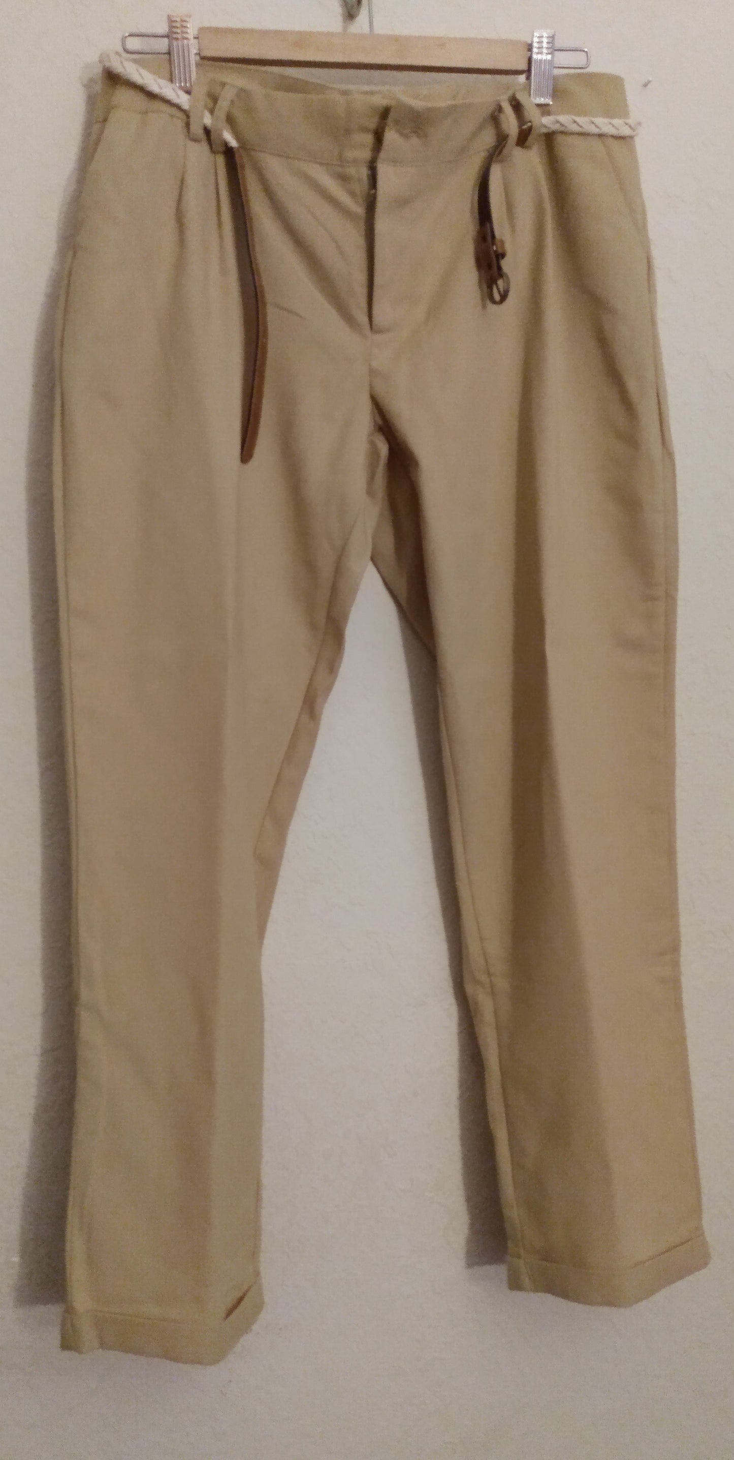 Camel Cuffed Leg Pants