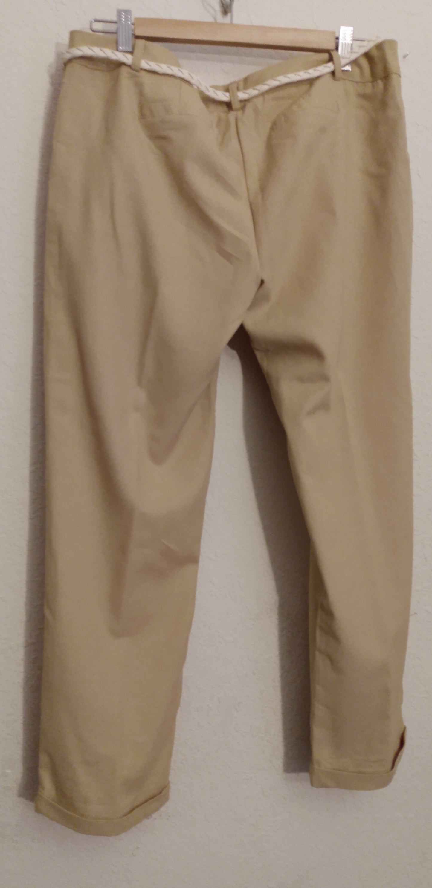 Camel Cuffed Leg Pants