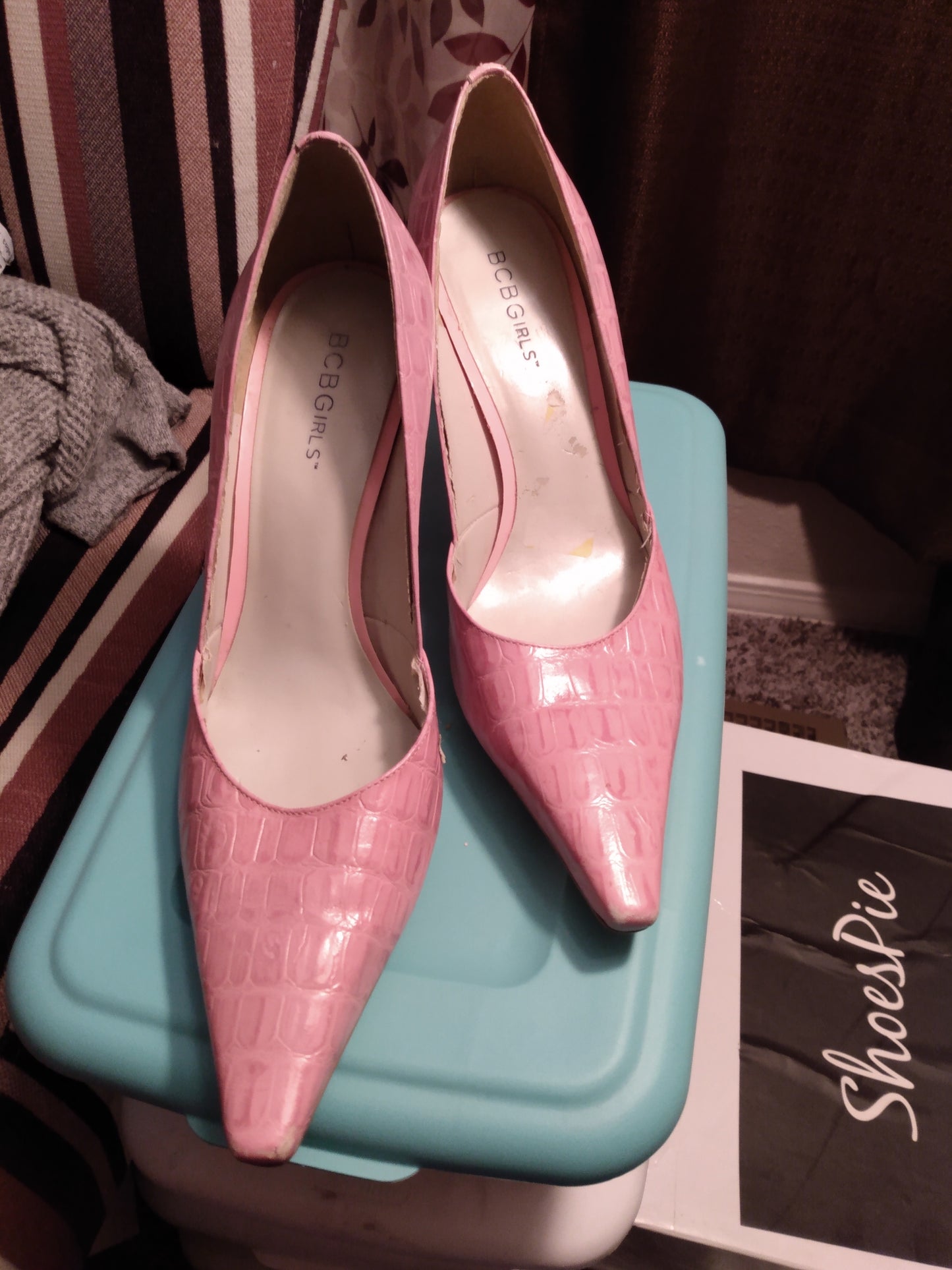 Pink Leather Pumps