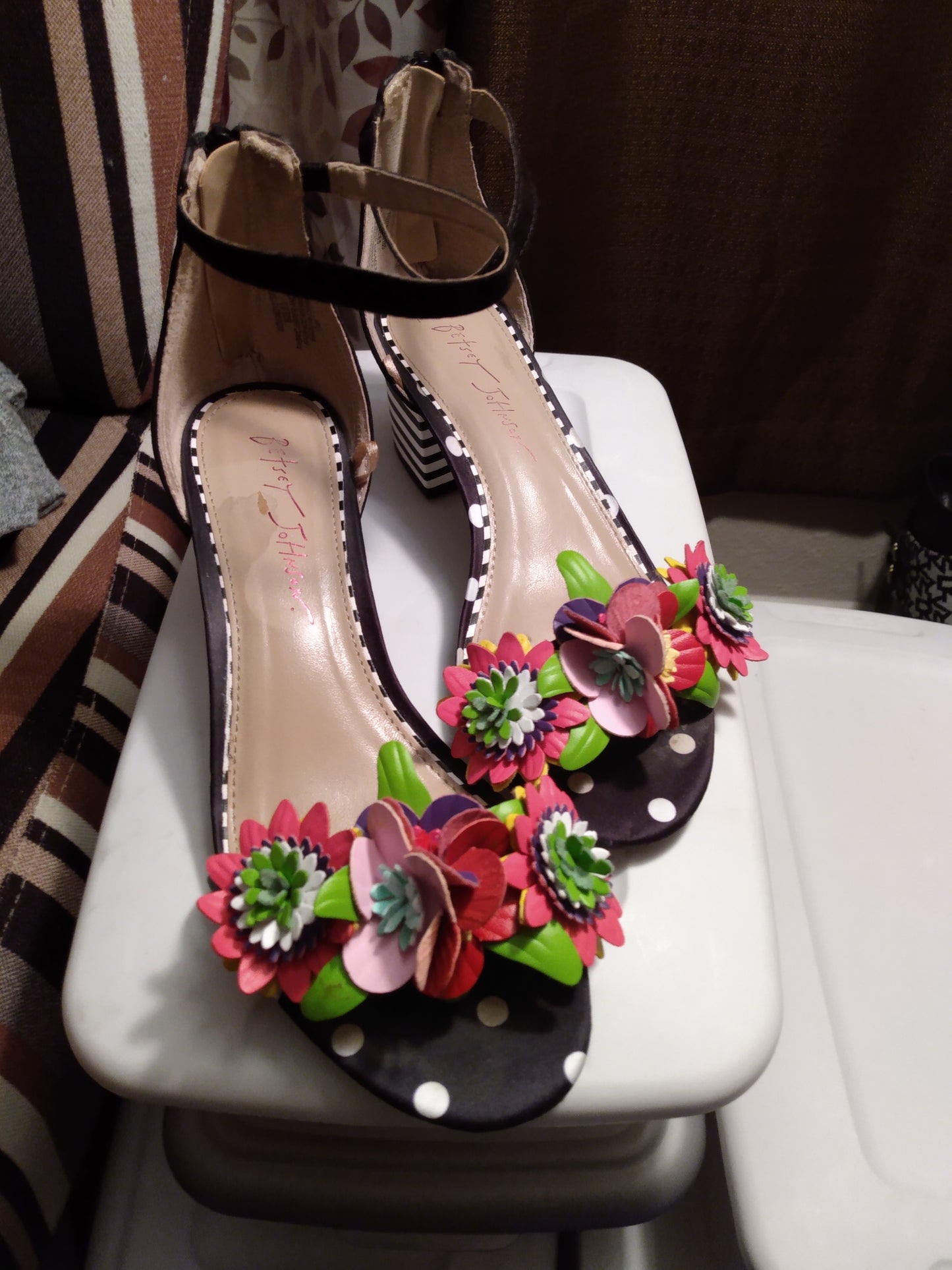 Betsy Johnson Floral Heels