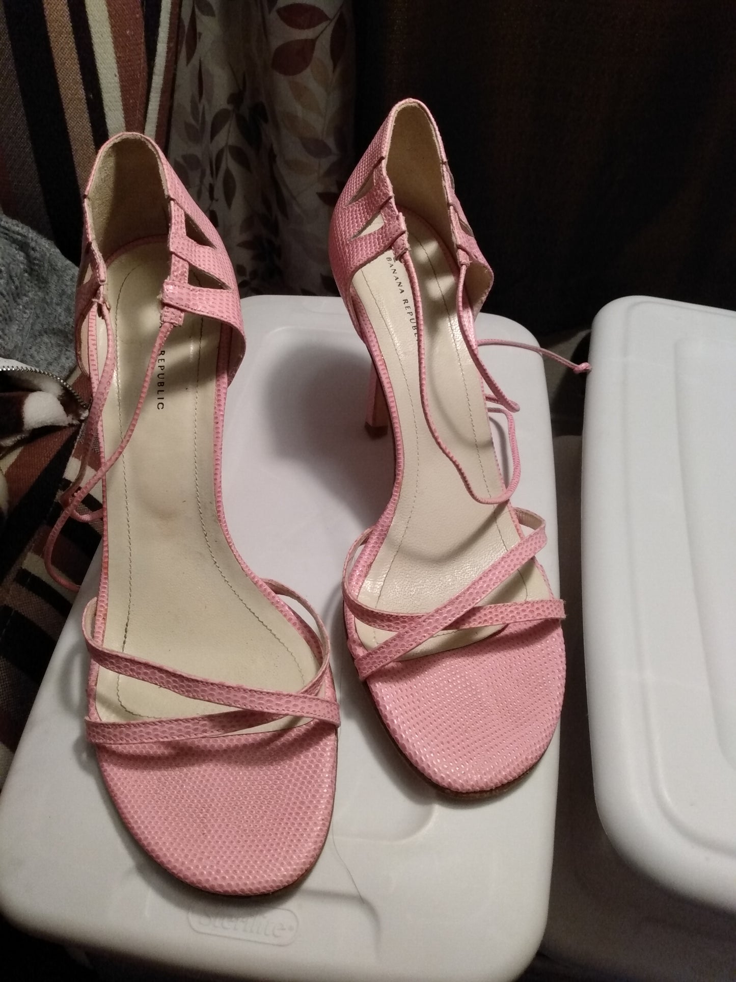 Pink Strap Sandal Pumps