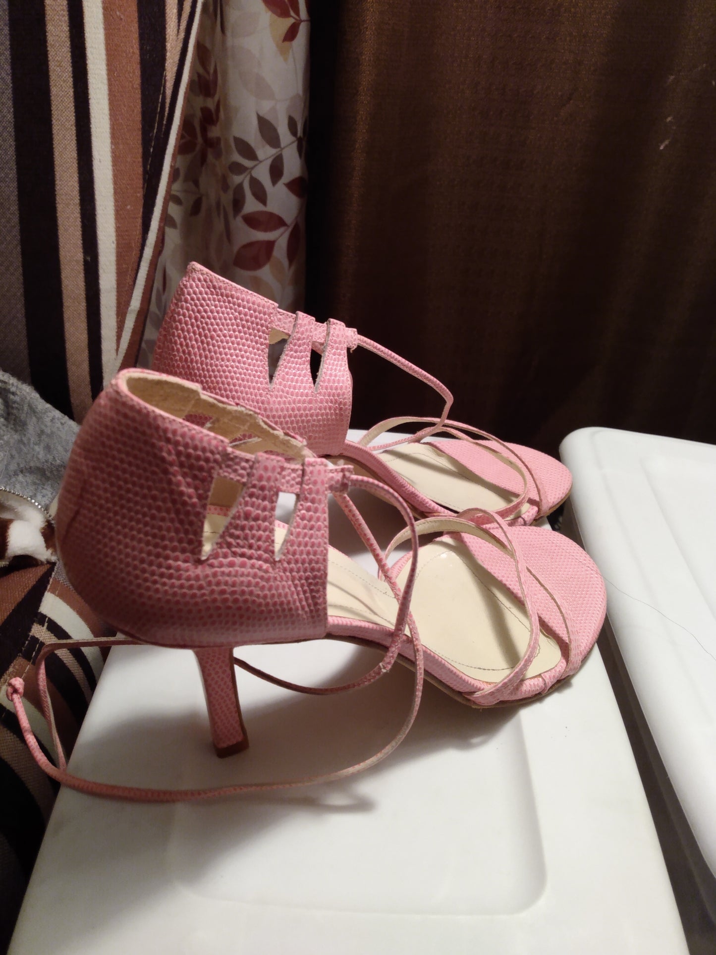 Pink Strap Sandal Pumps