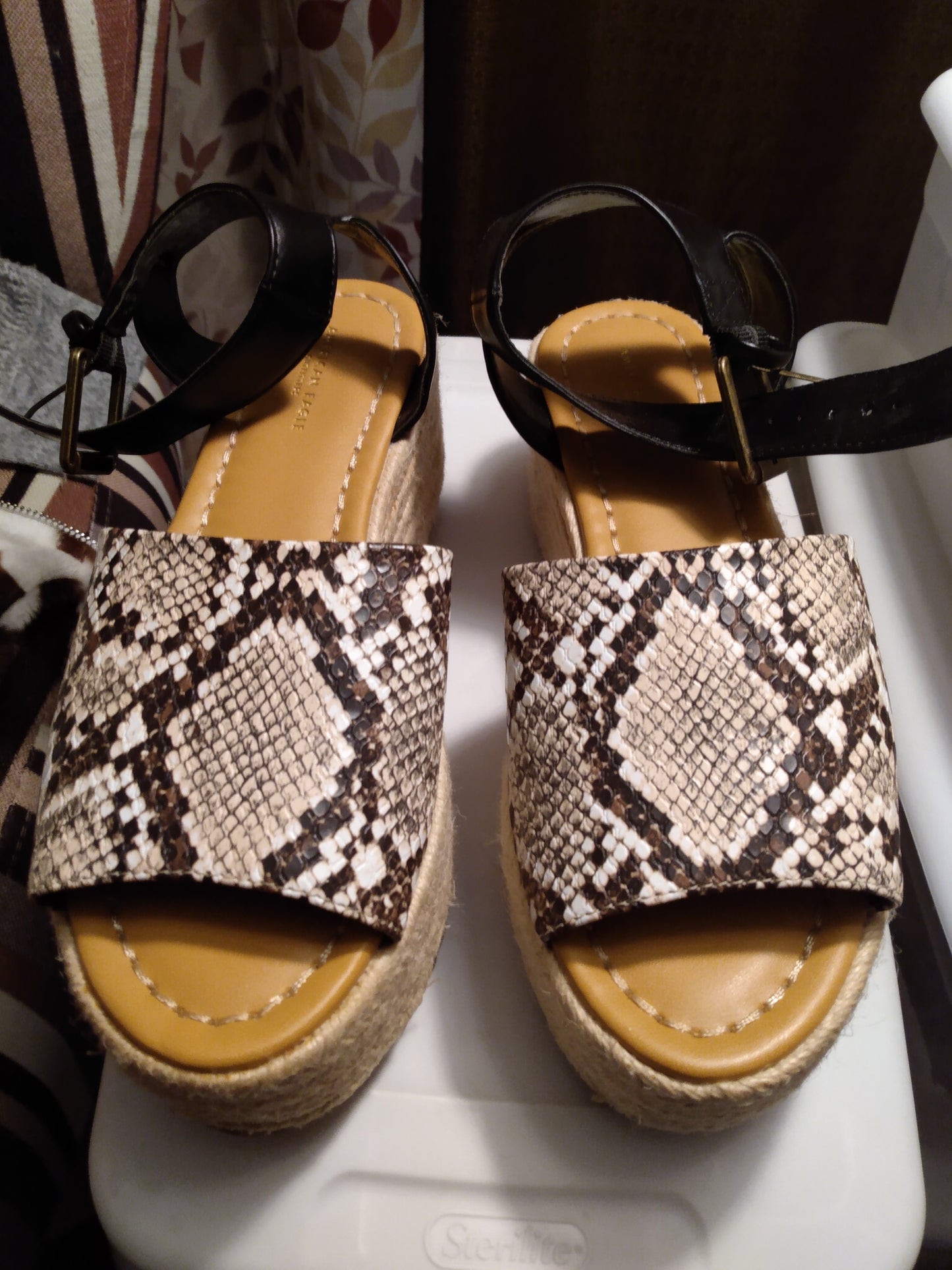 Snake Print Sandals