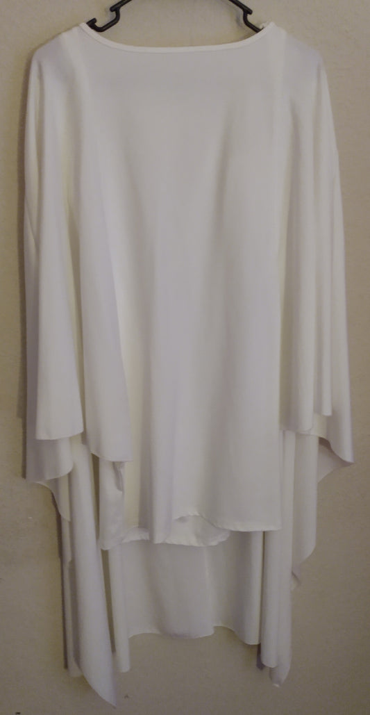 White Poncho Dress