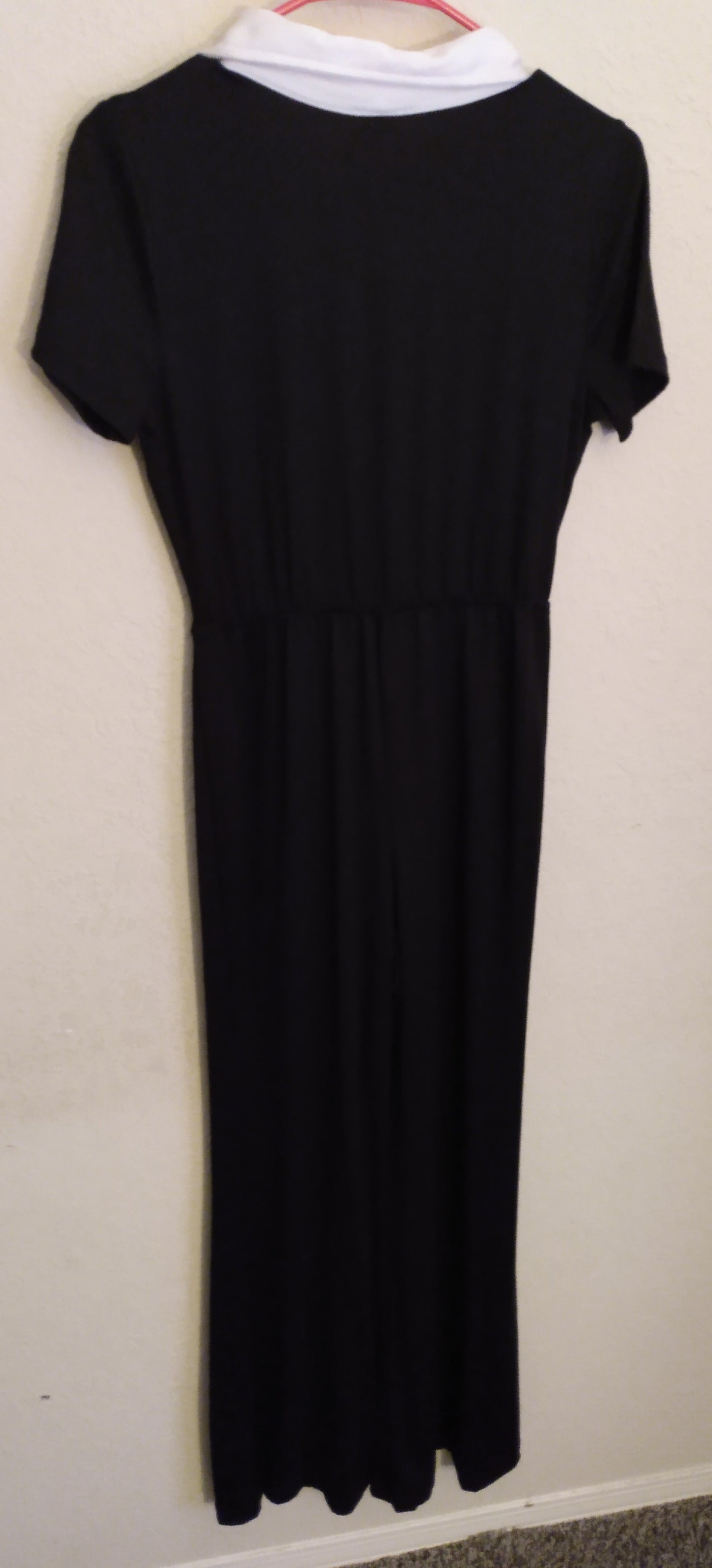 Short Sleeve Black Jumpsuit