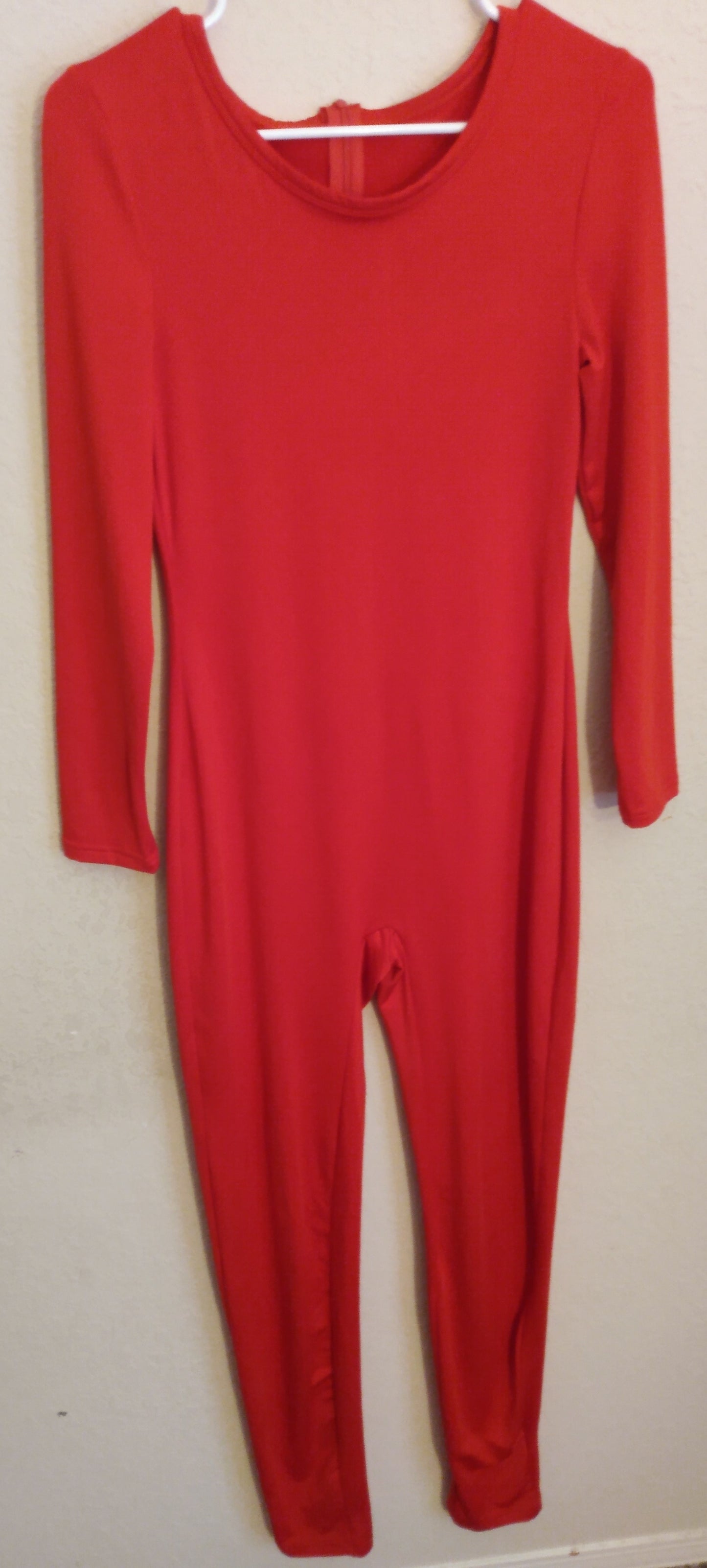 Long Sleeve Red Full Bodysuit