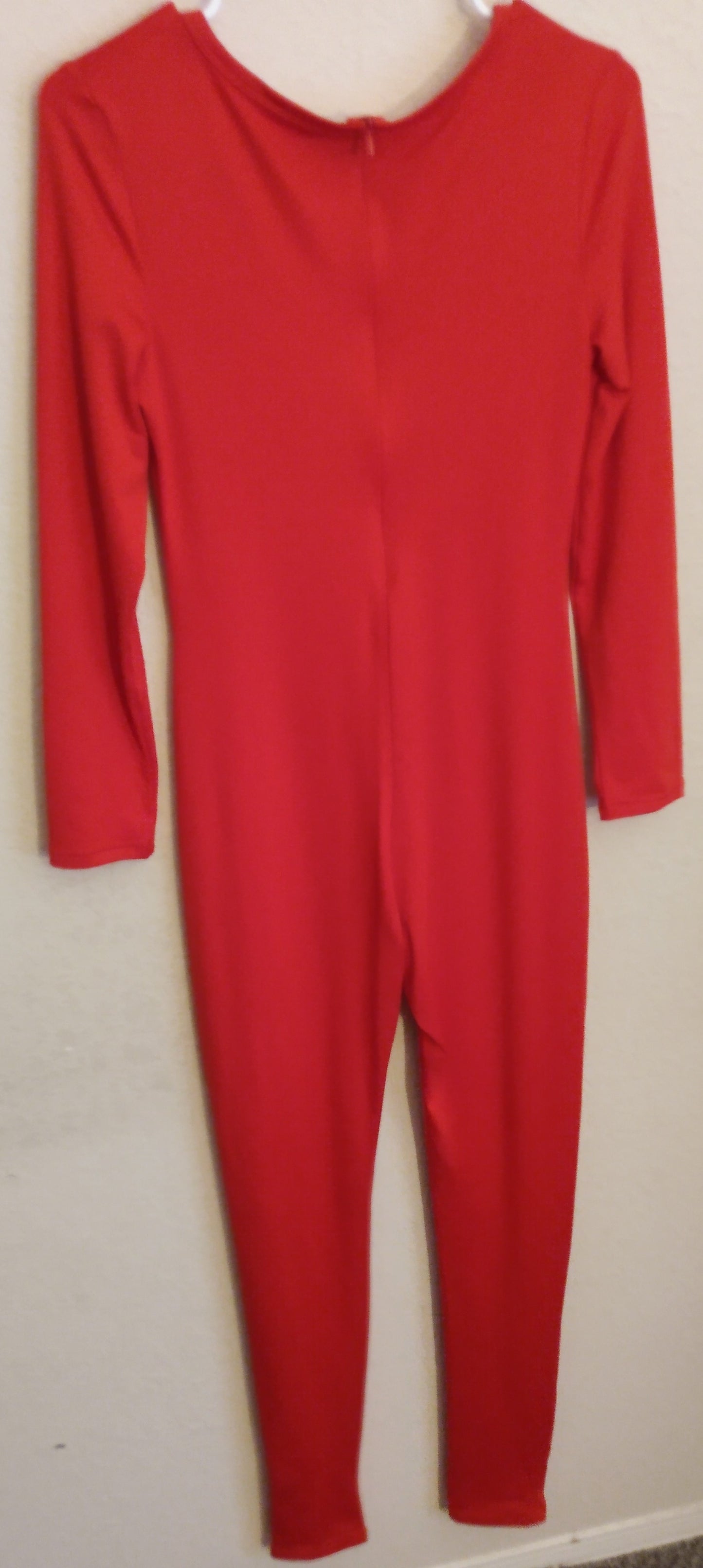 Long Sleeve Red Full Bodysuit