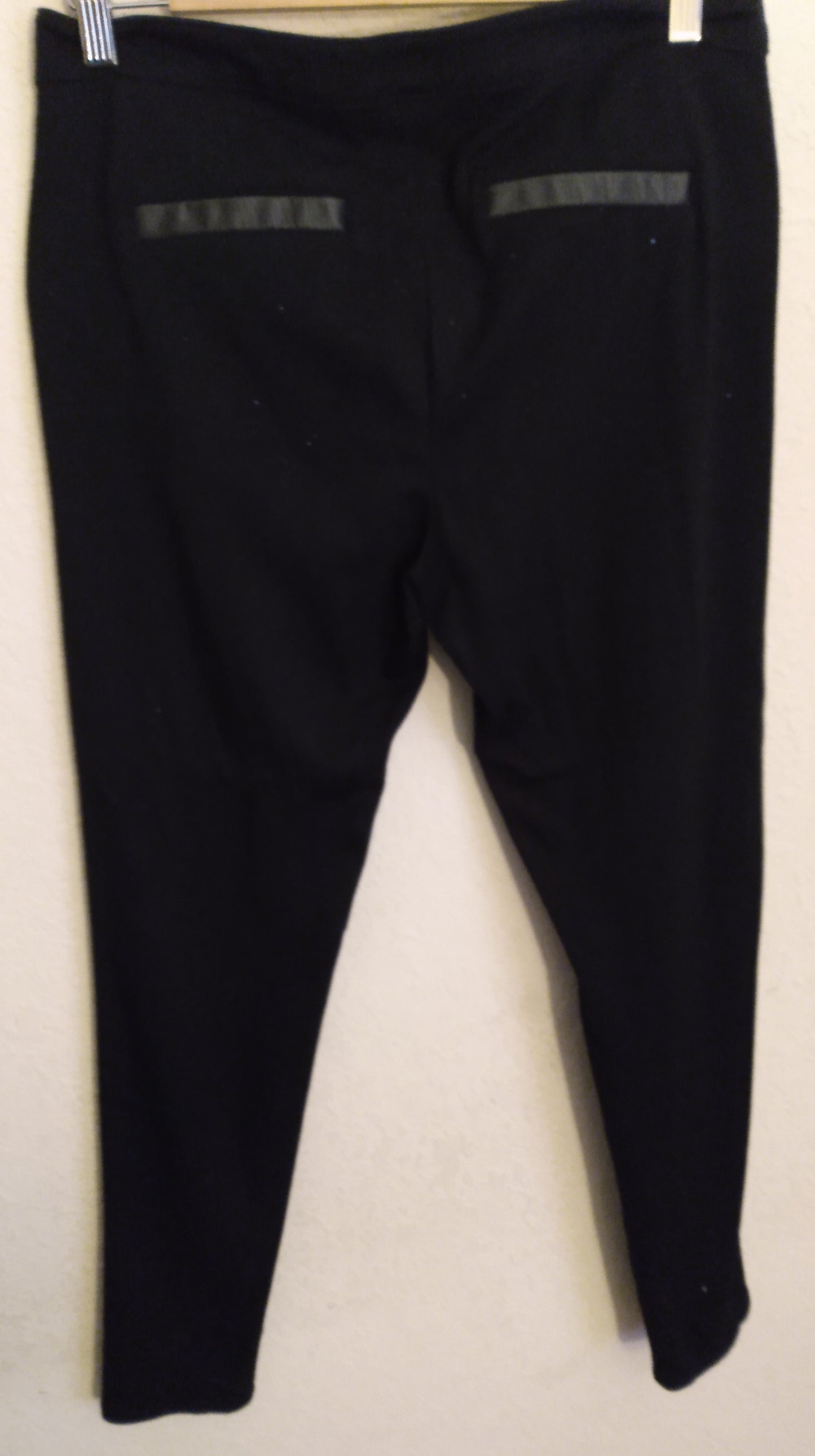 Black Zipper Front Jeans