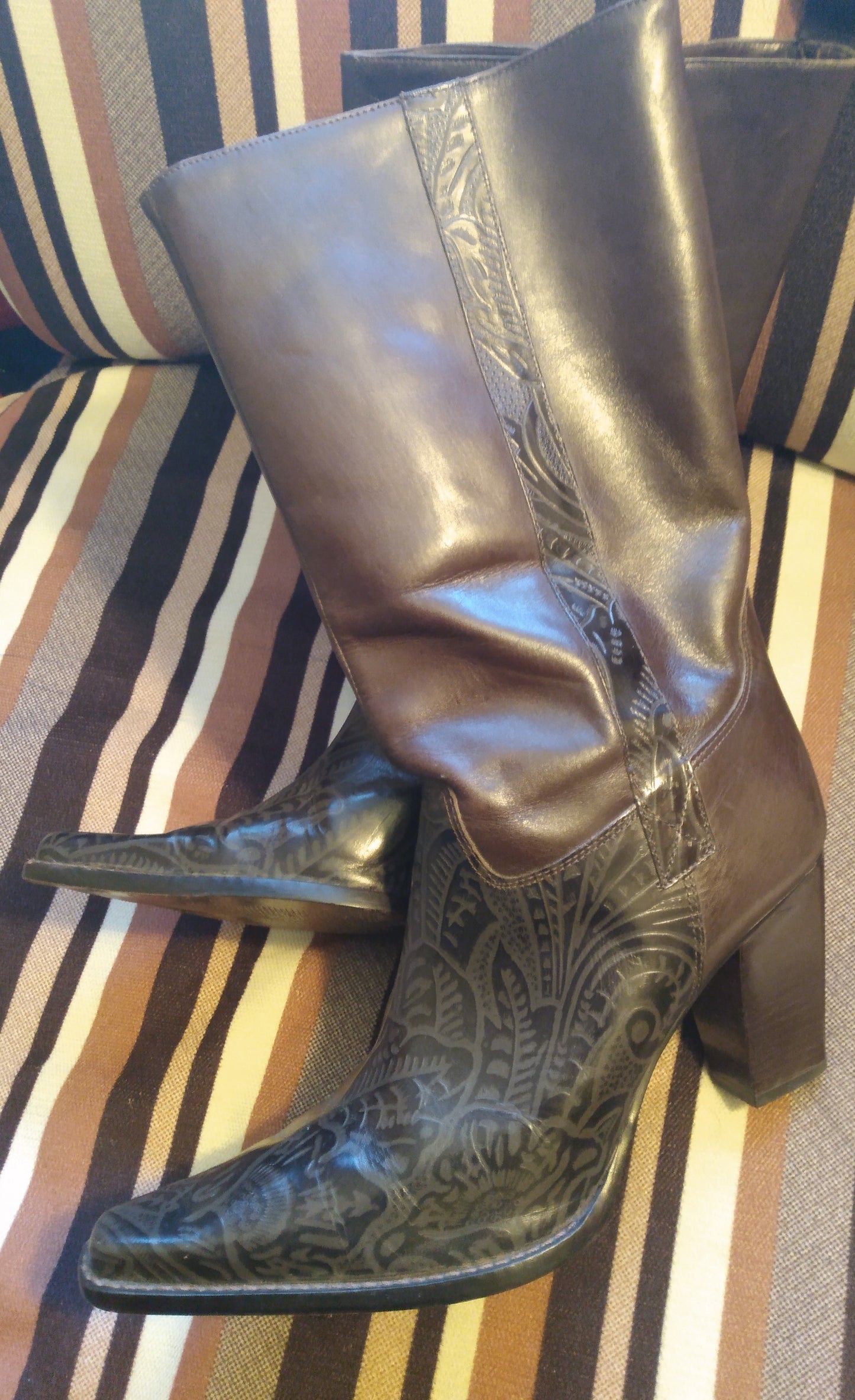 Calf High Cowboy Boots