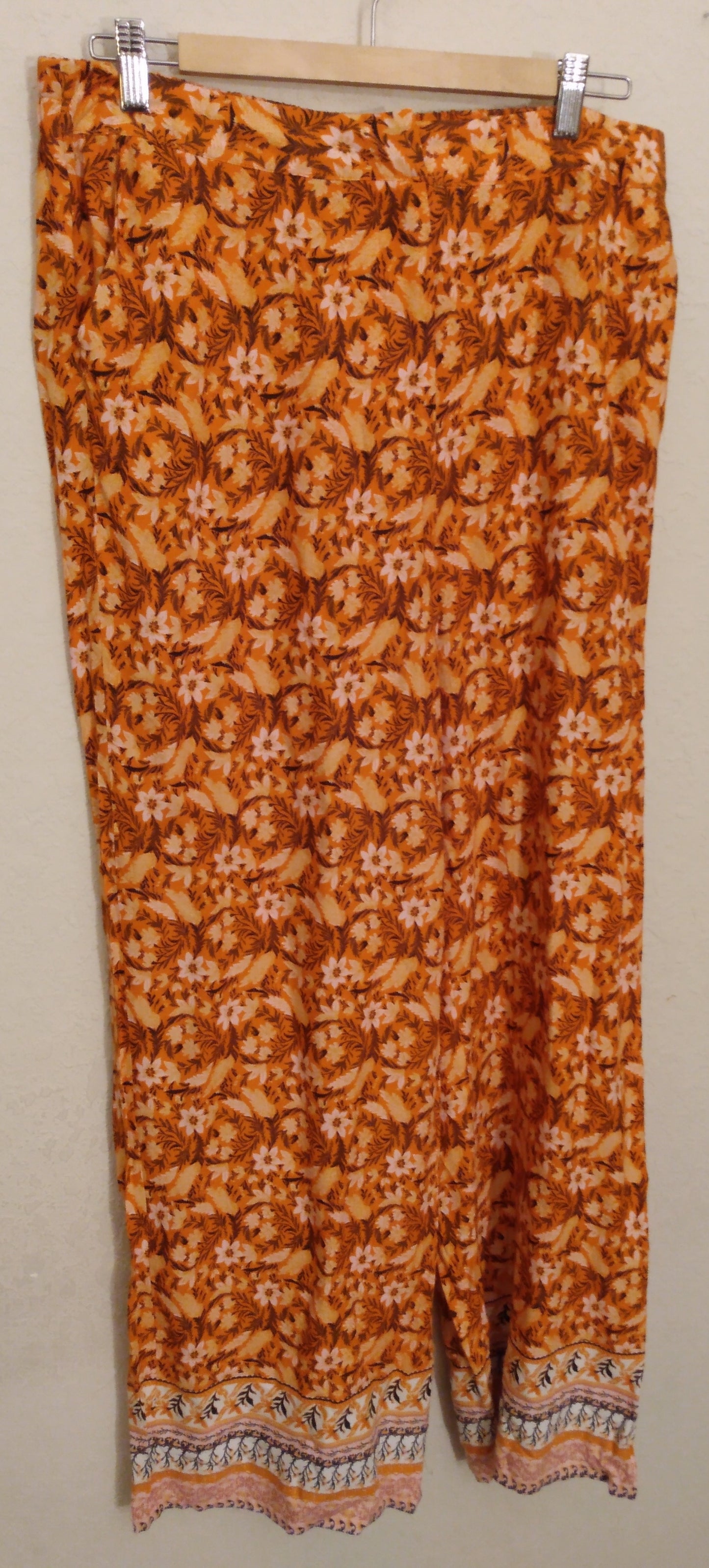 Orange Printed Lounge Pants