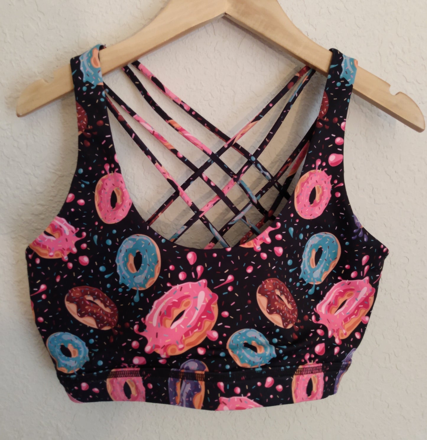 Multi Color Donut Sport Bra