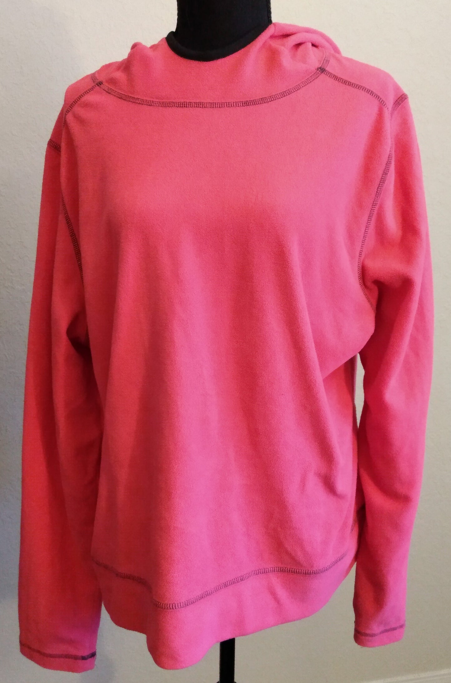 Hot Pink Fleece Hoodie