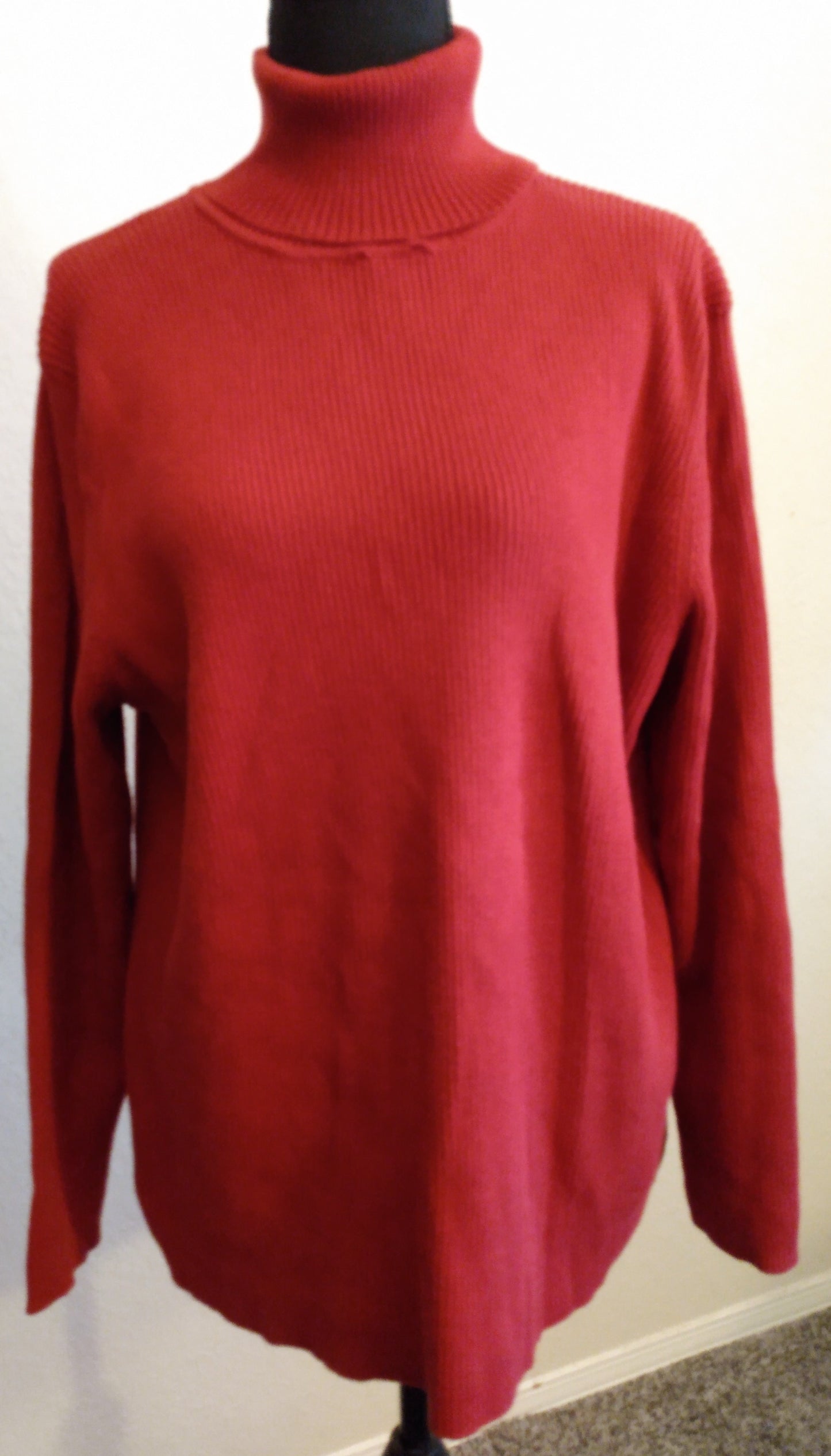 Red Turtleneck Sweater