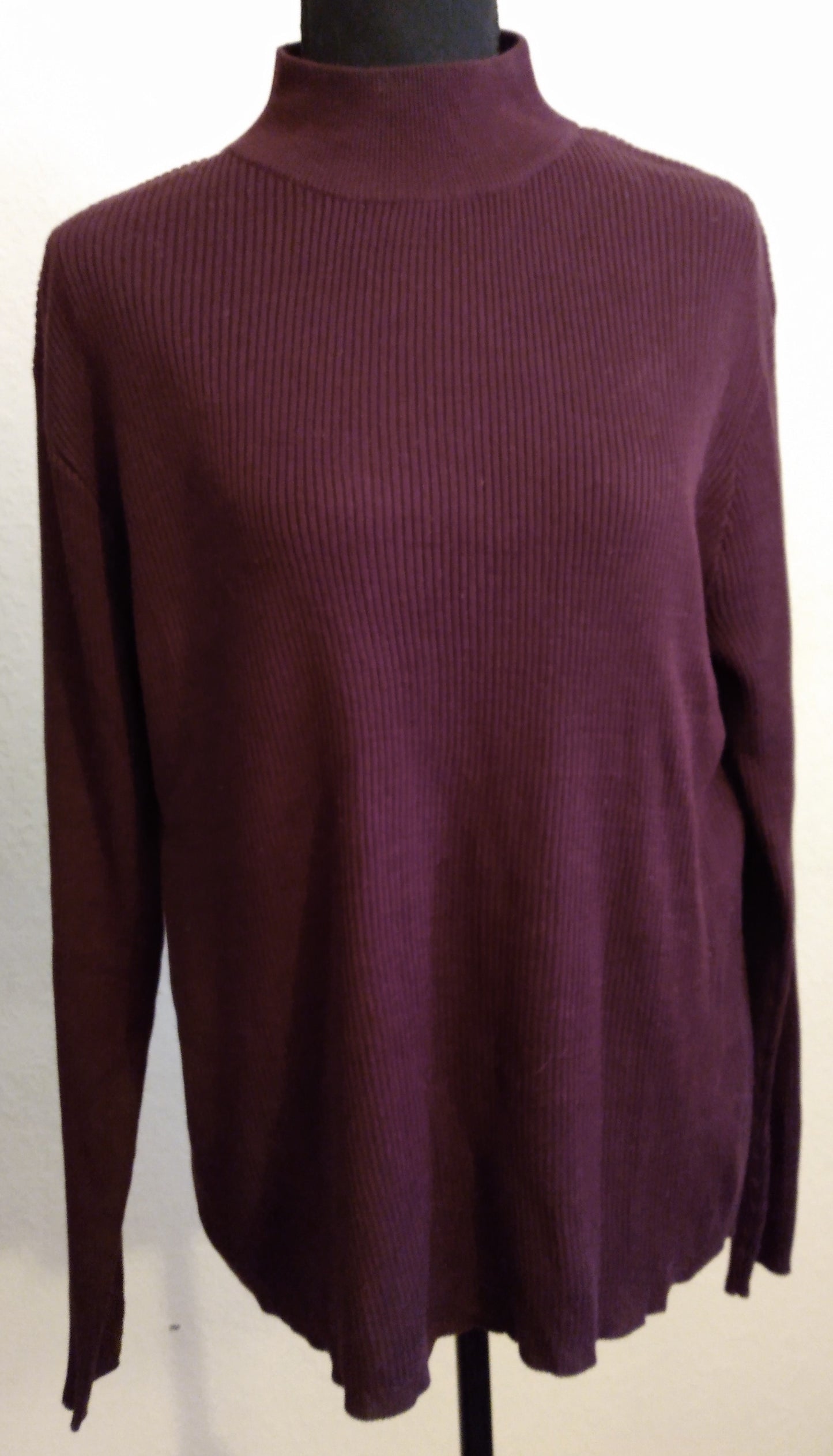 Bergundy Half Neck Sweater