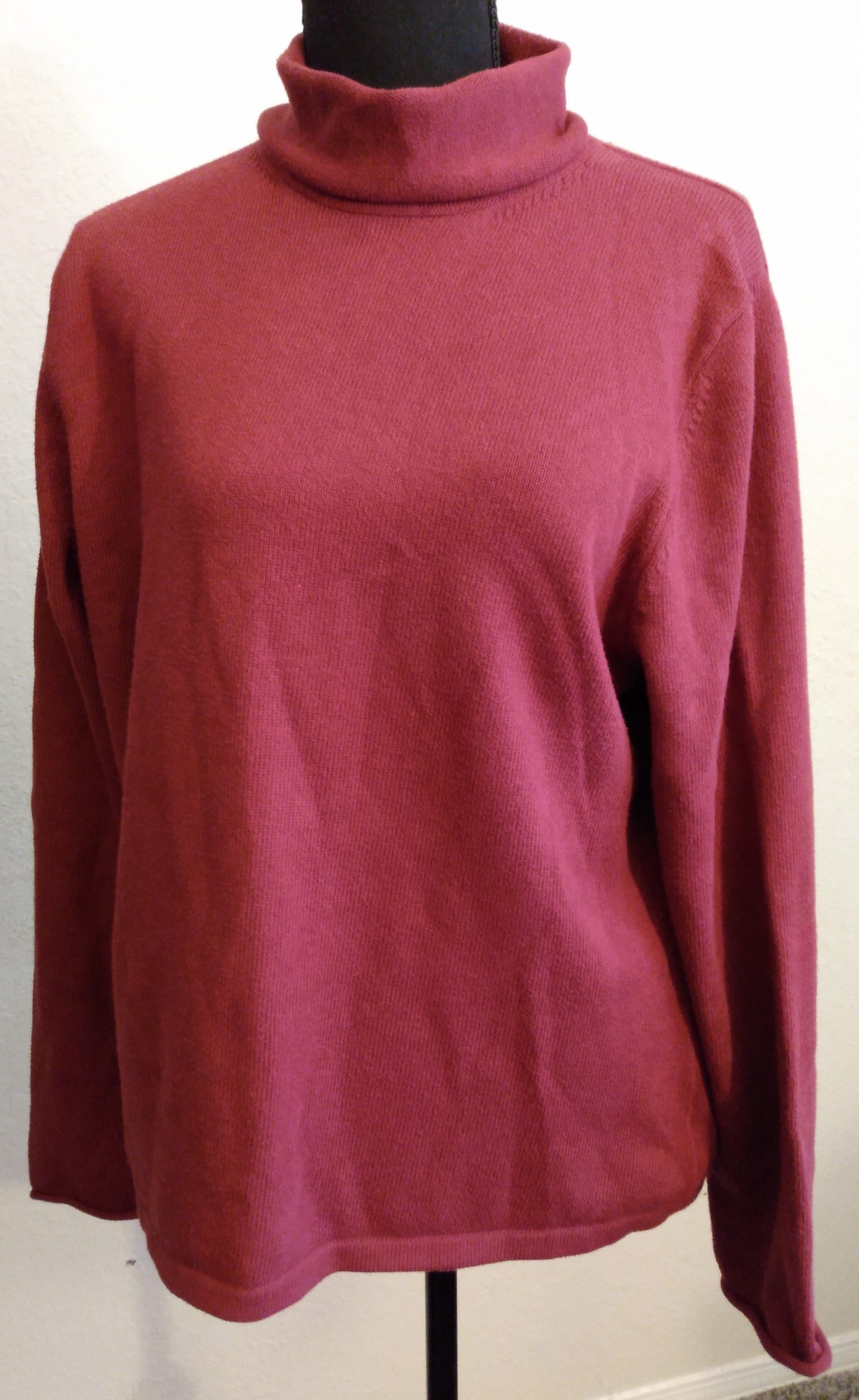 Maroon Turtleneck Sweater