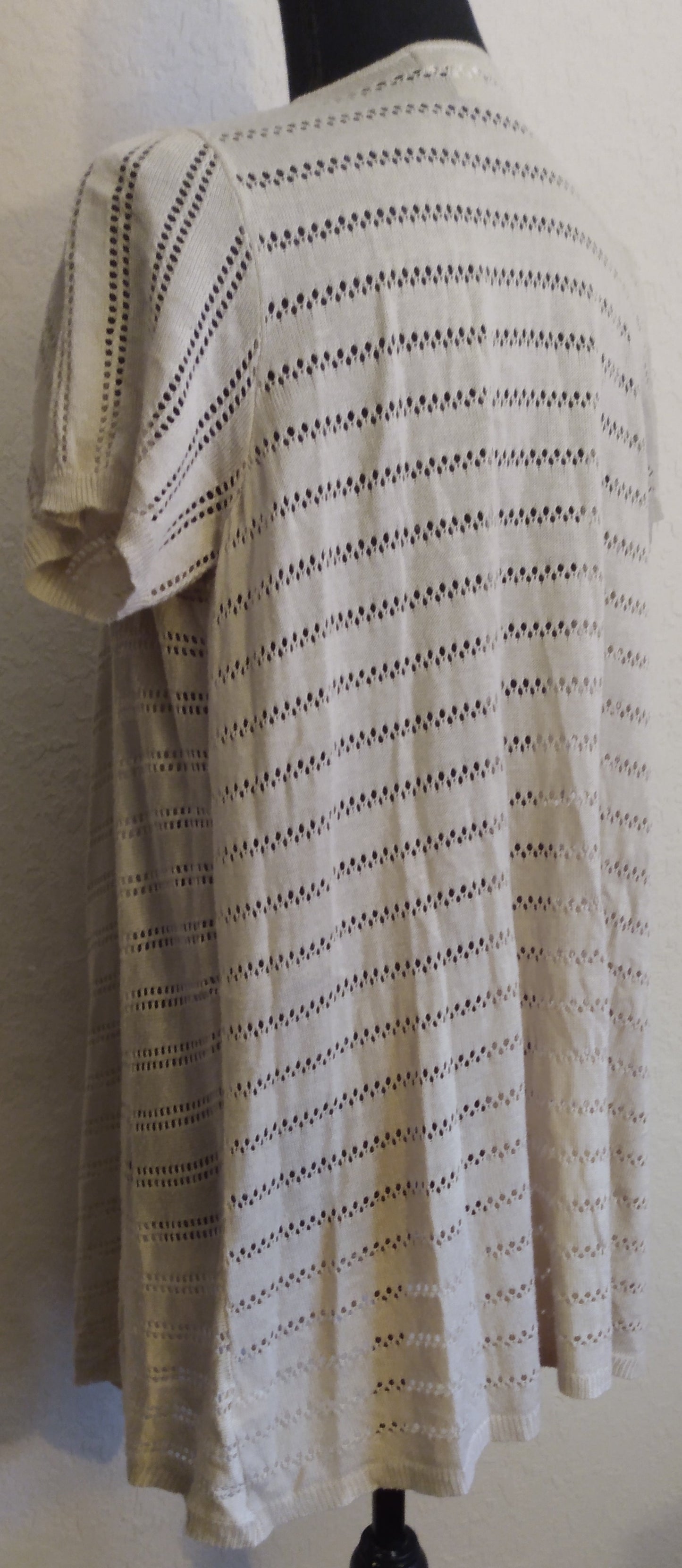 Short Sleeve Tan Shawl